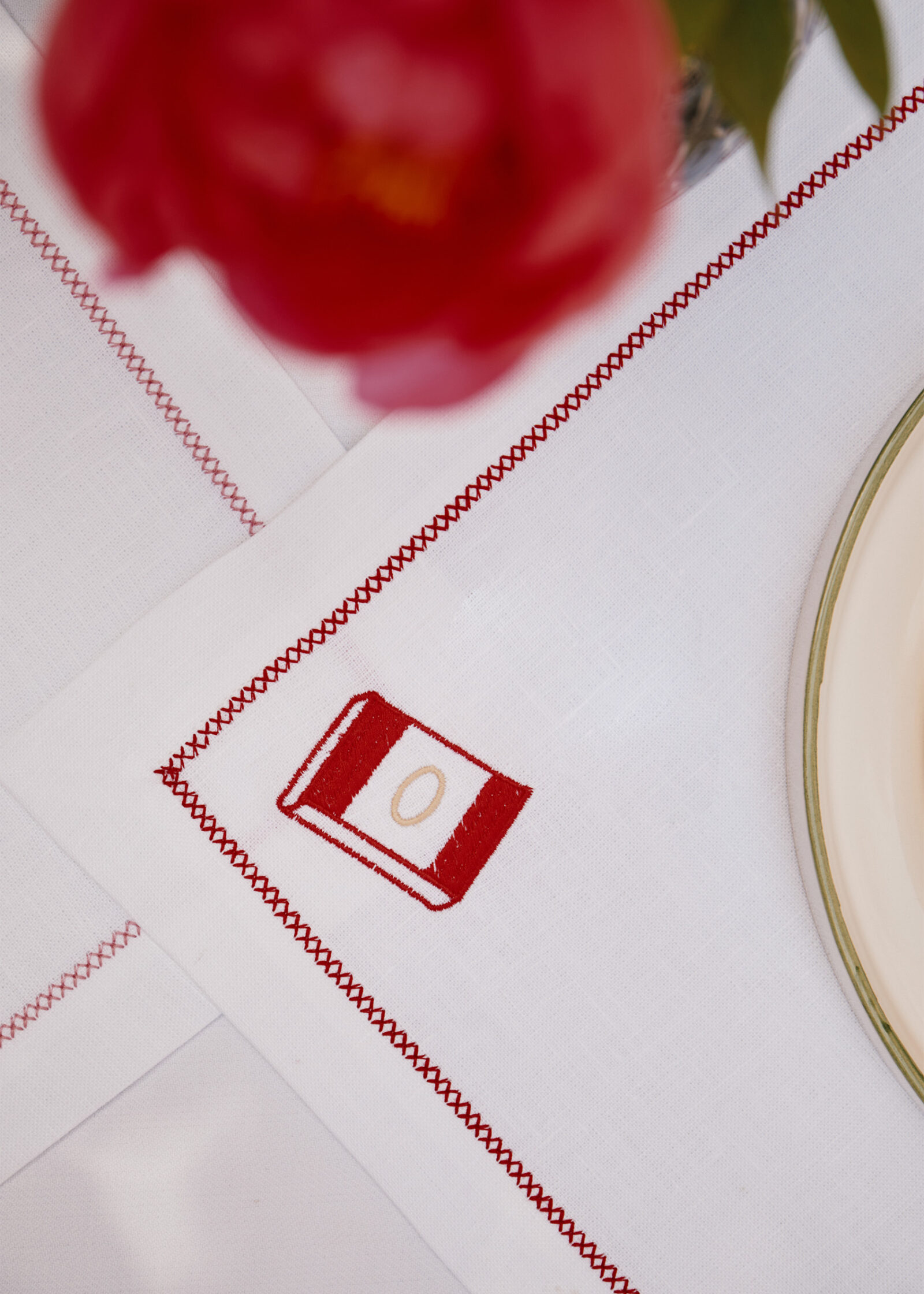 Linen Napkin "Le Livre d’été"