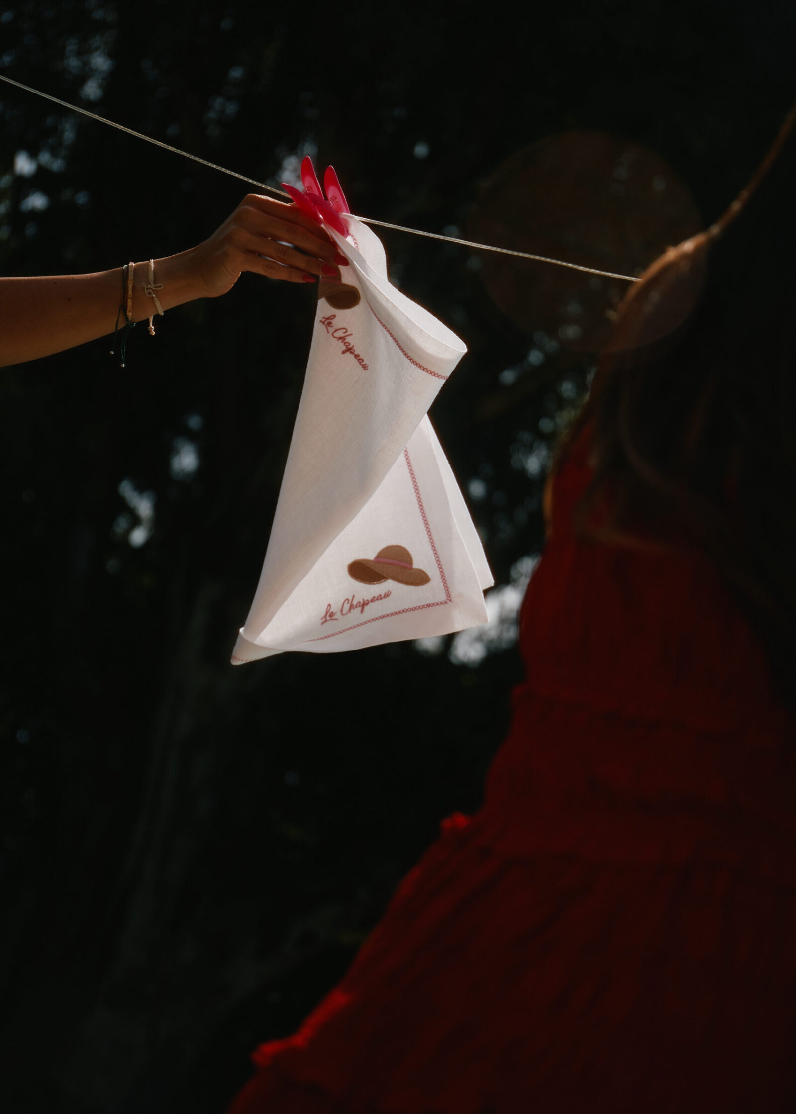 Linen Placemat "Le Chapeau"