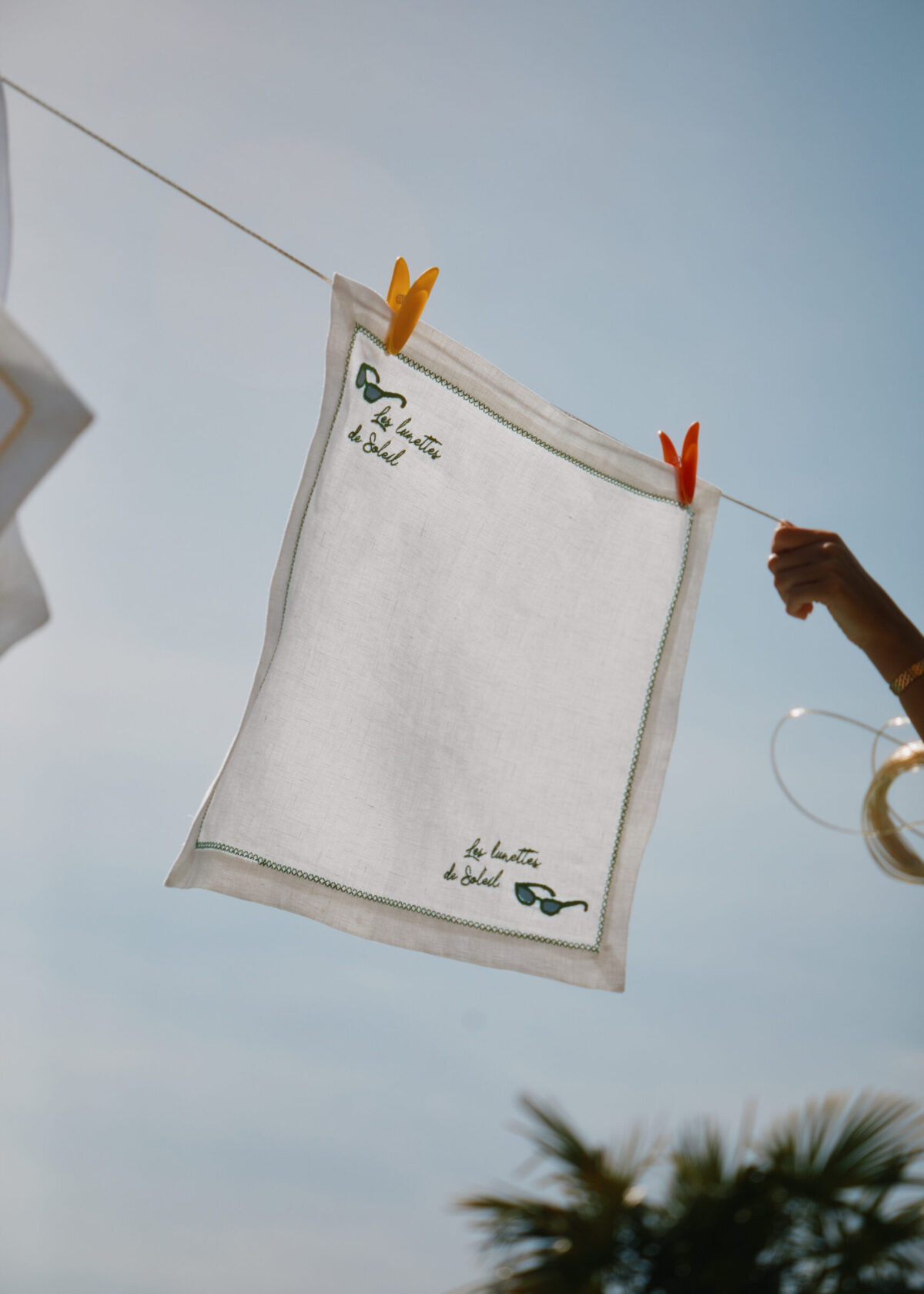 Linen Placemat "Les Lunettes de soleil"