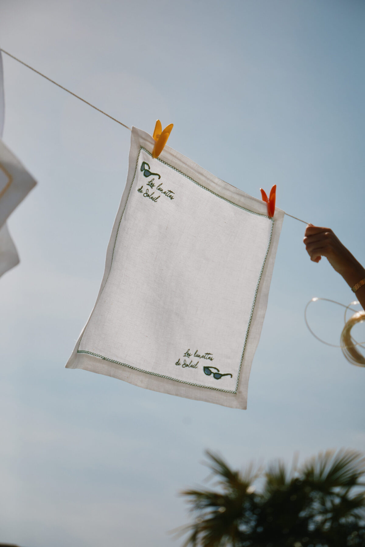 Linen Placemat "Les Lunettes de soleil"